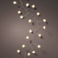 Kaemingk Lumineo Guirlande lumineuse Cluster étoiles 120 Micro LED blanc chaud 3 m argenté - Thumbnail 1