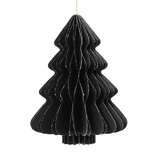 Kaemingk Tannenbaum Wabenpapier 40 cm schwarz