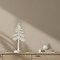 Kaemingk albero chiaro Sillhouette 45 cm legno bianco