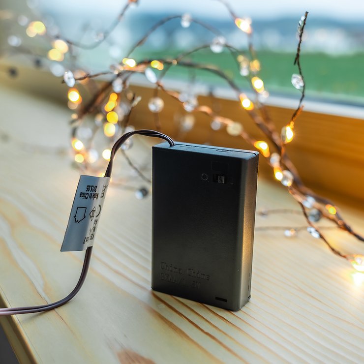 Gałąź świetlna Kaemingk 30 Micro LED zasilana bateryjnie 1,2 m do wnętrz - Thumbnail 3