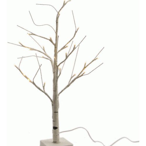 Kaemingk LED Baum Birke weiß 60cm außen 24 LED