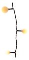 Bolas de cadena de luz Kaemingk 120 LED exterior 9m negro - Thumbnail 1