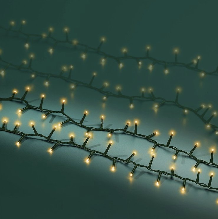 Kaemingk Lumineo wróżki Kompaktowe 500 LED klasyczne ciepłe 11m zielone na zewnątrz - Thumbnail 4