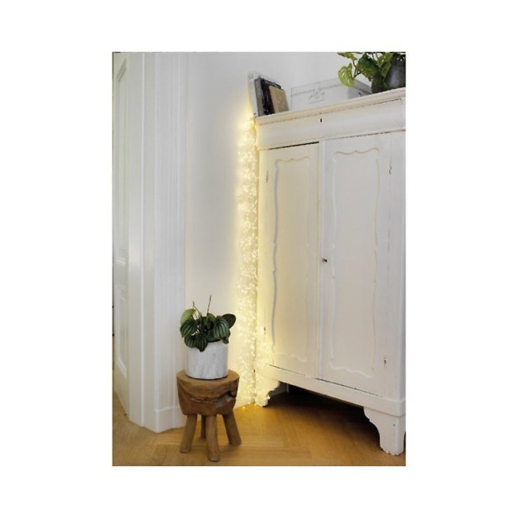 Faisceau lumineux Kaemingk étoile 640 Micro LED blanc chaud 1,9 m extérieur argent - Thumbnail 3