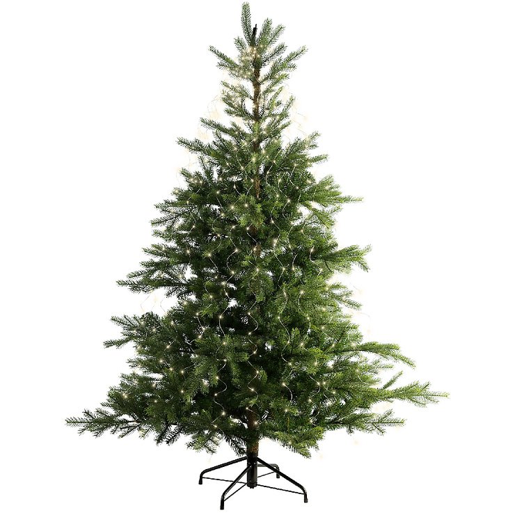 Kaemingk Lumineo haz de luz 320 Micro LED blanco cálido 16 x 1 m plata - Thumbnail 2