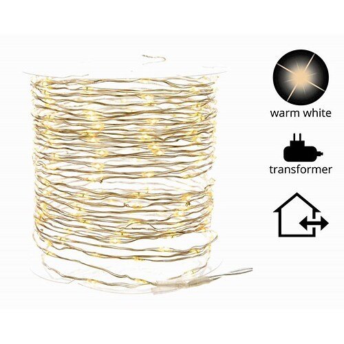 Kaemingk Lichterkette Draht 180 Micro LED 9 m außen