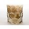Kaemingk Windlicht Glas Diamantschliff 15cm grau