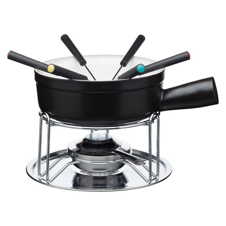 KitchenCraft Käsefondue Set Artesa 6 Personen Keramik 1 l - Thumbnail 1