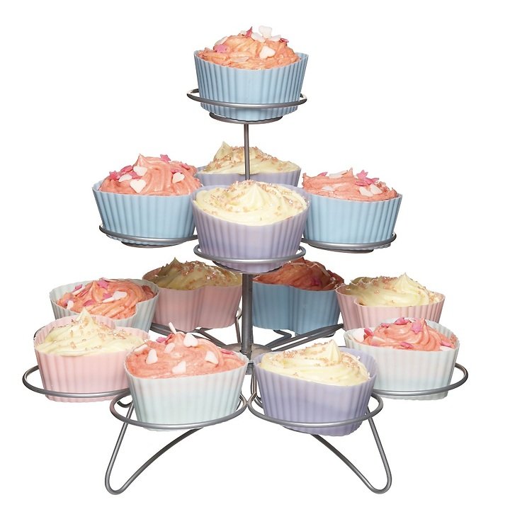 KitchenCraft Cupcake Ständer für 13 cakes Draht - Pic 1