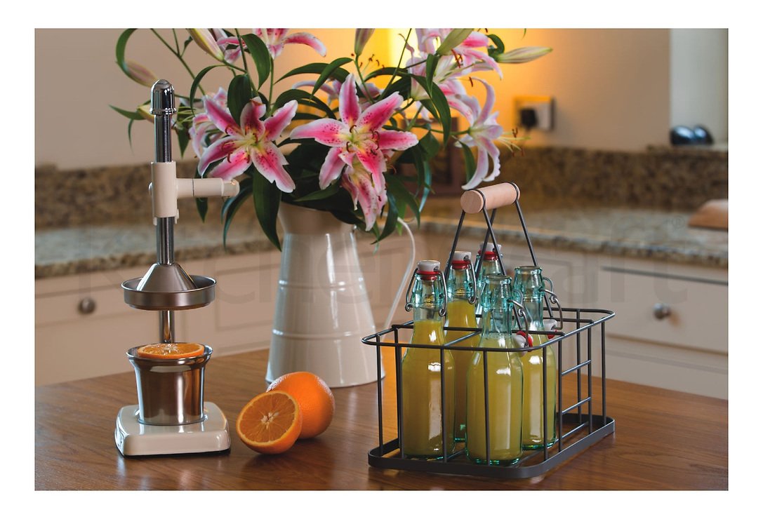 KitchenCraft Entsafter Living Nostalgia 36,5 cm Aluminium creme - Thumbnail 4