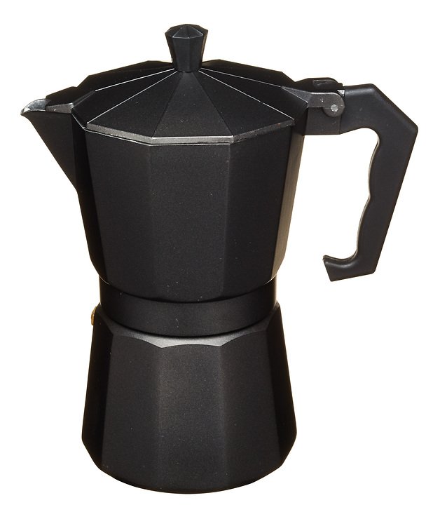 KitchenCraft Espressokocher für 6 Tassen Aluminium schwarz matt 290 ml - Pic 1