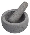KitchenCraft Mörser und Stößel Granit 12 x 6 cm grau - Thumbnail 1