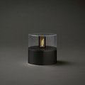 Konstsmide LED Dekoleuchte Flamme 10cm batteriebetrieben schwarz außen - Thumbnail 1