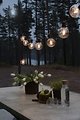 Konstsmide party light chain Globe clear 10 LED outdoor 4,5m nero - Thumbnail 3