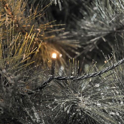 Catena luminosa a LED Konstsmide 600 LED ambra all'esterno 41,93m nero