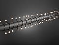 Konstsmide LED Lichterkette Globe 80 LED warmweiß außen 6,32m schwarz - Thumbnail 1