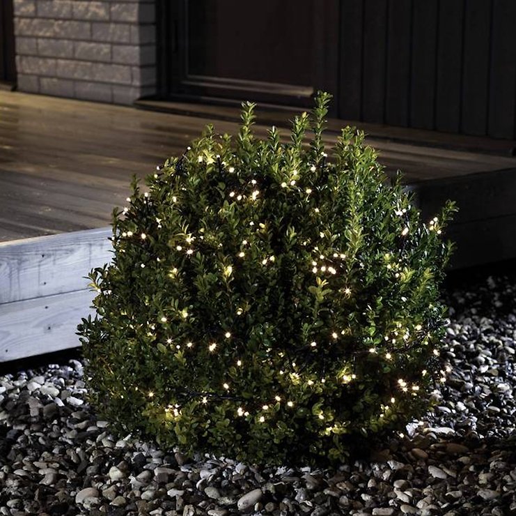 Konstsmide LED Cluster LED a catena luminosa 480 LED a batteria all'aperto 6m nero - Thumbnail 1