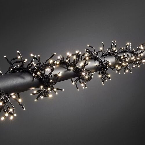 Konstsmide LED Cluster Lichterkette 1540 LED 8 Funktionen außen 9m schwarz