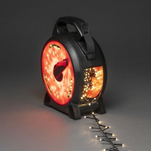 Konstsmide LED Outdoor Micro Compactlights light chain with cable reel 800 diodes
