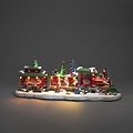 Konstsmide Szenerie Leuchtdekoration Weihnachtszug mit Musik 19 LED batteriebetrieben bunt - Thumbnail 1
