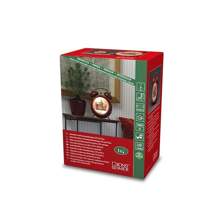Konstsmide LED Szenerie Dekowecker wassergefüllt Musik 1 LED 19cm batteriebetrieben - Thumbnail 3