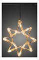 Cortina de luz Konstsmide 5 estrellas acrílicas 60 LED 2 m afuera transparente - Thumbnail 1