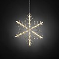 Konstsmide LED-Leuchtanhänger Schneeflocke Acryl 24 LED warmweiß transparent - Thumbnail 2