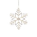Konstsmide LED-Leuchtanhänger Schneeflocke Acryl 24 LED warmweiß transparent - Thumbnail 3