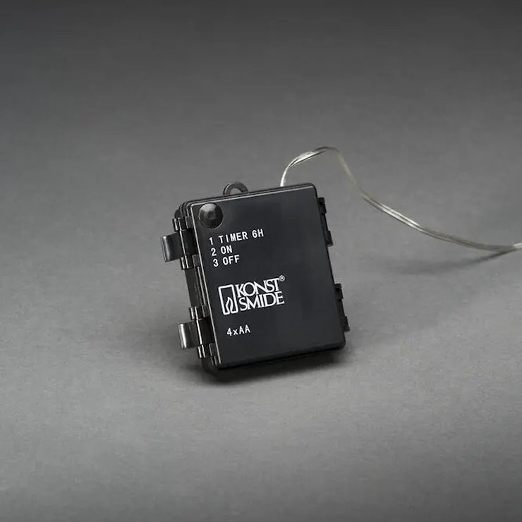 Konstsmide LED-Leuchtanhänger Schneeflocke Acryl 24 LED warmweiß transparent - Thumbnail 4