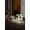 Konstsmide 96 warm white diodes LED acrylic set sleigh with 2 reindeer