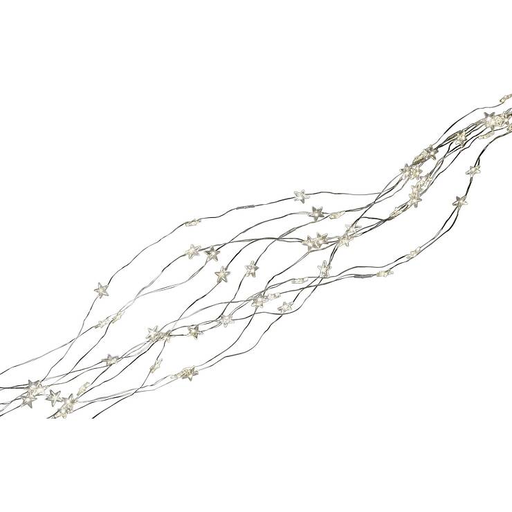 Konstsmide LED fata luci LED stellato orpello 702 LED bianco caldo interno 2,7m argento - Thumbnail 5