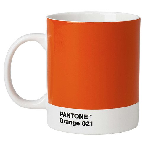 Pantone Henkelbecher 375 ml Porzellan Orange 021