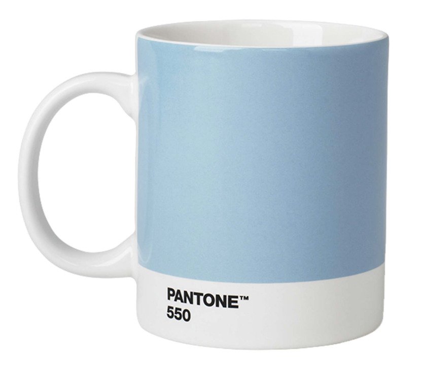 Pantone Henkelbecher 375 ml Porzellan Light Blue 550 - Pic 1