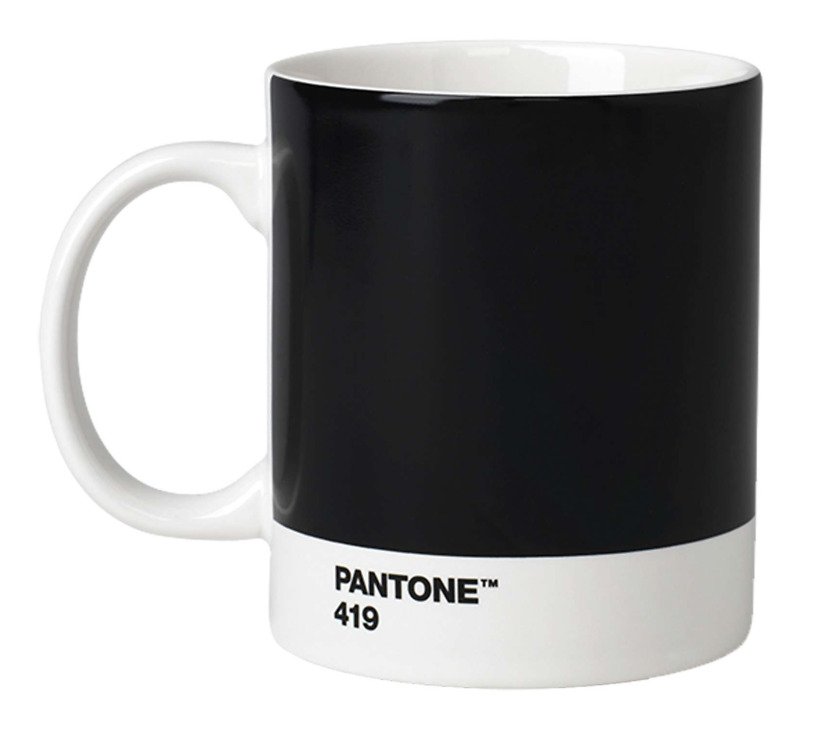Pantone Henkelbecher 375 ml Porzellan Black 419 - Pic 1