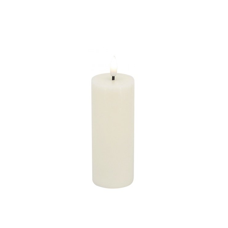 Candela Lights by LC Home LED candle real wax remote controlled 5x10 cm cream - Thumbnail 1