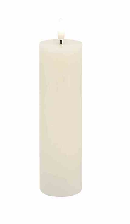 Candela Lights by LC Home LED Kerze Echtwachs fernbedienbar 5x17,5 cm creme - Pic 1