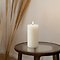 Candela Lights LED Kerze Echtwachs fernbedienbar 7,5x15 cm cream rustic