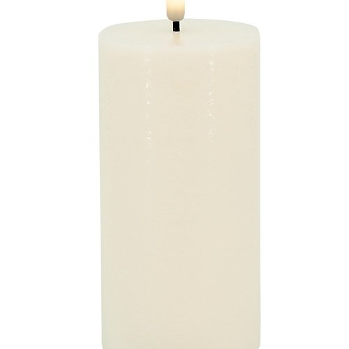 Candela Lights by LC Home LED candle real wax remote controlled 7,5x15 cm cream