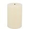 Candela Lights LED Kerze Echtwachs fernbedienbar 10x15 cm cream rustic
