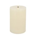 Candela Lights by LC Home Vela LED de cera real con mando a distancia 10x15 cm crema