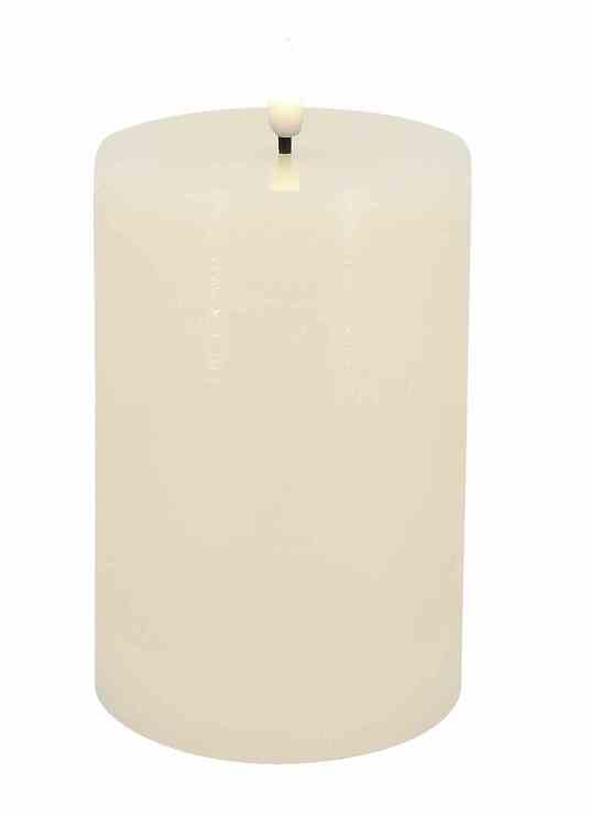 Candela Lights by LC Home LED Kerze Echtwachs fernbedienbar 10x15 cm creme - Pic 1