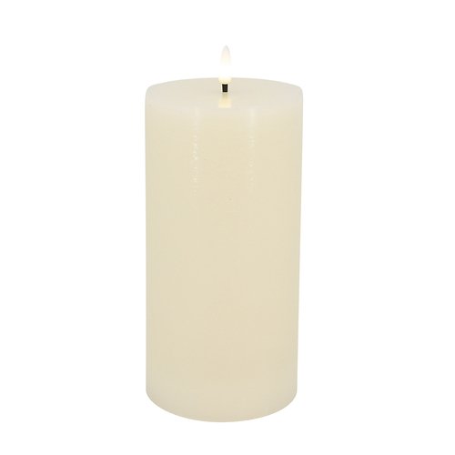 Candela Lights by LC Home LED candle real wax remote controlled 10x20 cm cream