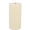 Candela Lights LED Kerze Echtwachs fernbedienbar 10x15 cm cream rustic