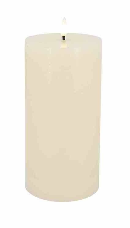 Candela Lights by LC Home LED Kerze Echtwachs fernbedienbar 10x20 cm creme - Pic 1