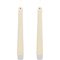 Candela Lights by LC Home Candela LED a cera vera telecomandata set di 2 2,2x17,5 cm crema