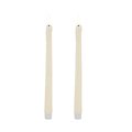 Candela Lights LED Dinnerkerze Echtwachs fernbedienbar 2er Set 2,2x26,5 cm cream rustic