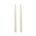 Candela Lights LED Dinnerkerze Echtwachs fernbedienbar 2er Set 2,2x26,5 cm cream rustic