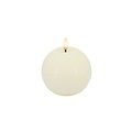 Candela Lights LED Kugelkerze Echtwachs fernbedienbar 10x8,5 cm cream rustic