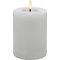Candela Lights by LC Home Vela LED de cera real con mando a distancia 7,5x15 cm blanca