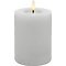 Candela Lights LED Kerze Echtwachs fernbedienbar 7,5x15 cm winter white glatt